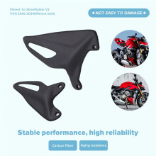 Carbon Fiber Accessories Motorcycle Heel Guard Protector Foot Wing Rearset for Streetfighter V2 V4/S 2020-2024