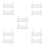 10Pcs Portable Acrylic Shaving Tool Organizer Bathroom Razor Stand 10