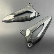 Carbon Fiber Motorcycle Accessories Heel Plates Guards Footrests for Speed Triple 1200RS 1200RR 2021-2024