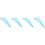 4Pcs Sky-Blue Household Cat Feeder Convenient Reusable Feeding Spoon 6