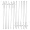 2Sets Liquid Silicone Reusable Straws Clear Portable for Daily Use 2