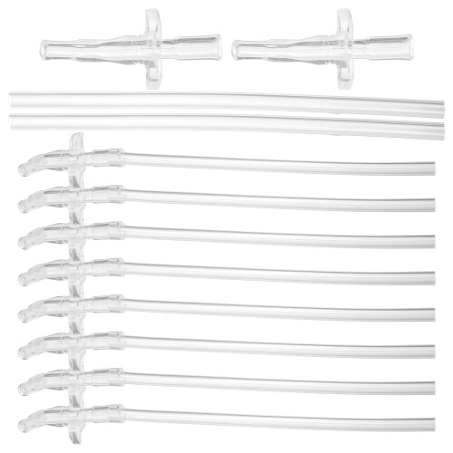 2Sets Liquid Silicone Reusable Straws Clear Portable for Daily Use 2