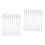 2Sets Liquid Silicone Reusable Straws Clear Portable for Daily Use 6