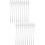 2Sets Liquid Silicone Reusable Straws Clear Portable for Daily Use 9