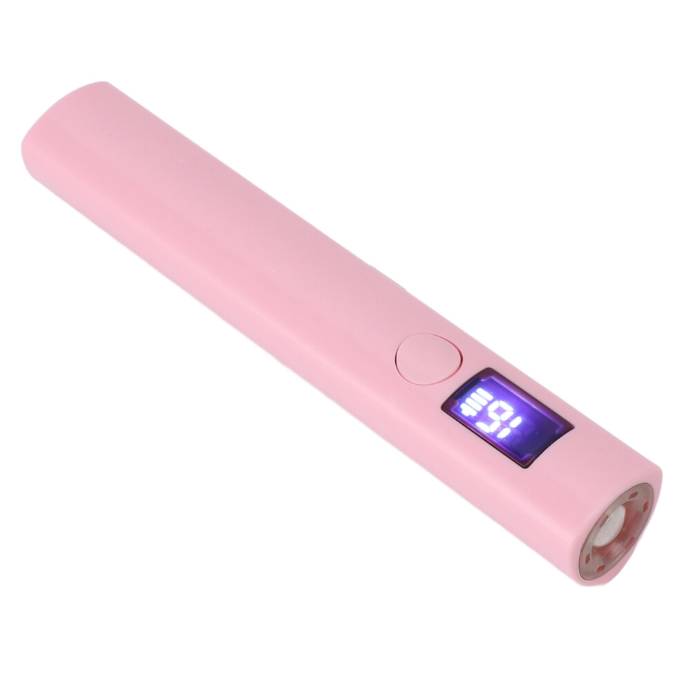 Light Portable Handheld Gel Nails | Usb Rechargeable, 250Mah Battery, Digital Display, Roseate