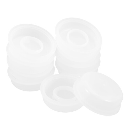 40Pcs White Leak-Proof Screw Lids for Large Plastic Storage Buckets 1