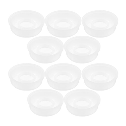 40Pcs White Leak-Proof Screw Lids for Large Plastic Storage Buckets 2