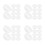 40Pcs White Leak-Proof Screw Lids for Large Plastic Storage Buckets 6