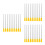 30Pcs Lightweight Yellow Iron Triangle Percussion Mallets for Dinner 8