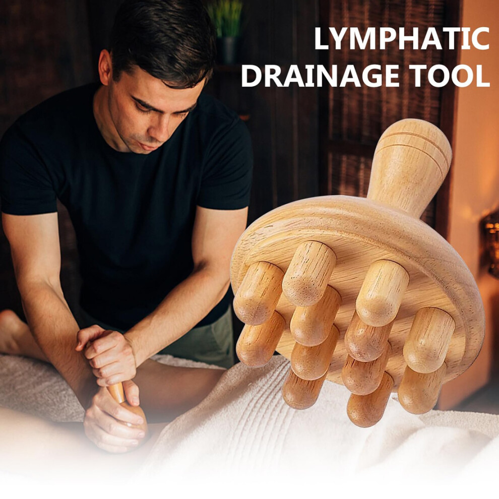 Tauoh Wooden Mushroom Massager Manual Massage Tool, Wood Mushroom Massage Tools Muscle Tension Local Fat Gua Sha For Full Body