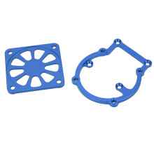 Ventola di Raffreddamento in Alluminio Lega RC 21000 RPM Dissipatore di Calore per 1/8 4WD SLEDGE Blu