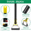 Garden Hoe Tool  Stirrup Loop Weeding Tool Triangle  Weeding Hoe with Long Handle Ergonomic for Garden 1.2m 3