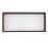 Bandeja rectangular para té de madera de nogal y cristal. 1