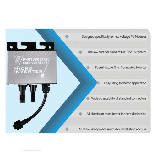 Grid-Connected 180-265VAC Solar Micro-Type Inverter 150W MPPT Function IP45 for Home PV System 2
