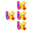 4Pcs Stackable Plastic Drinking Cups Assorted Colors for Gatherings 3