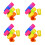4Pcs Stackable Plastic Drinking Cups Assorted Colors for Gatherings 4
