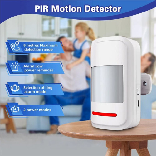 Infrared Detector Motion Sensor PIR Human Body Movement Alarm Welcome Security 2 Modes 120dB 433MHz Remote Control 1