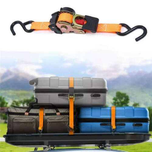 2M Automatic Shrink Bundle Tape Retractable Belts Luggage Securing Tensioner Retractable Ratchet Strap for Car Cargo 1