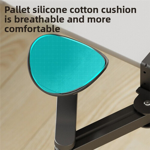 Aluminum Desk Arm Rest Support 3 Height Adjust Ergonomic Arm Rest Mouse Pad Armrest Bracket Console for Office White 2