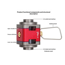 Outdoor Camping Visual Gas Tank Converter Tank Gas Refill Adapter Gas Adapter Card-Type Converter Card-Type