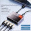 1000Mbps Network  5  RJ45 LAN Hub Adapter Full/Half Duplex Internet Splitter Ethernet  Switcher 4