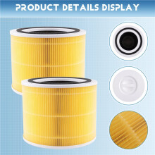 2 Pcs Core 300 Replacement Filter for LEVOIT Core 300S and Core 300-P Air Purifier, 3-in-1 H13 True Filter Replacement