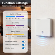 Tuya WIFI Light with 5M Human Motion Detection Alarm Sensor No/Need Neutral Wire B