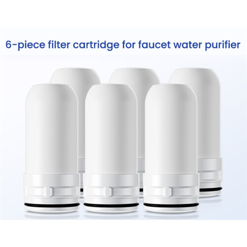 Advanced Replacement Filter for Tap Purifier - 6pcs Long-Lasting Filtration for Clean, Safe Water 1