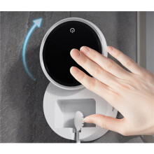 Holder and Cleaner for Bathroom, Wall Mounted Electric Toothbrush Holder, Automatic Open Close Cover, Clean, for Home