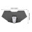 Adjustable Acrylic Windshield Extension for Motorbikes 218mm x 110mm Black 2
