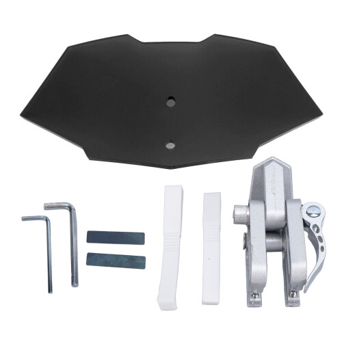 Adjustable Acrylic Windshield Extension for Motorbikes 218mm x 110mm Black 2