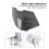 Adjustable Acrylic Windshield Extension for Motorbikes 218mm x 110mm Black 5