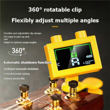 Cherub WST-570Li Guitar Tuner Rechargeable Color Screen Clip- Tuner for Chromatic Violin Guitar Bass Ukulele