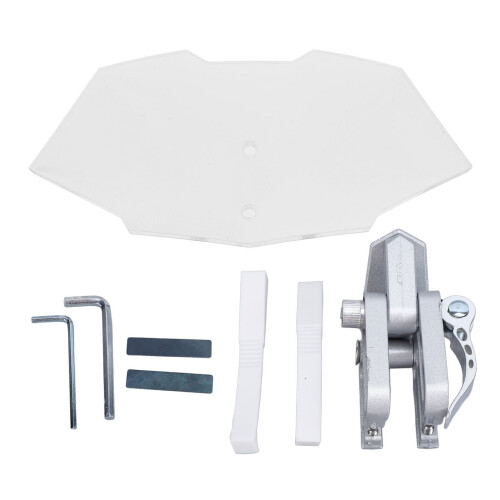Deflector de viento con clip elevado 218x110mm transparente 2