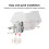 Deflector de viento con clip elevado 218x110mm transparente 6