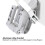 Deflector de viento con clip elevado 218x110mm transparente 8