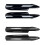 4x for  3 Series E90 E91 M-Tech 320I 330I 2005-2008 Front Bumper Lip Angle Diffuser Splitter Spoiler Protector Black 3