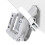 Deflector de viento con clip elevado 218x110mm transparente 11