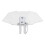 Deflector de viento con clip elevado 218x110mm transparente 14