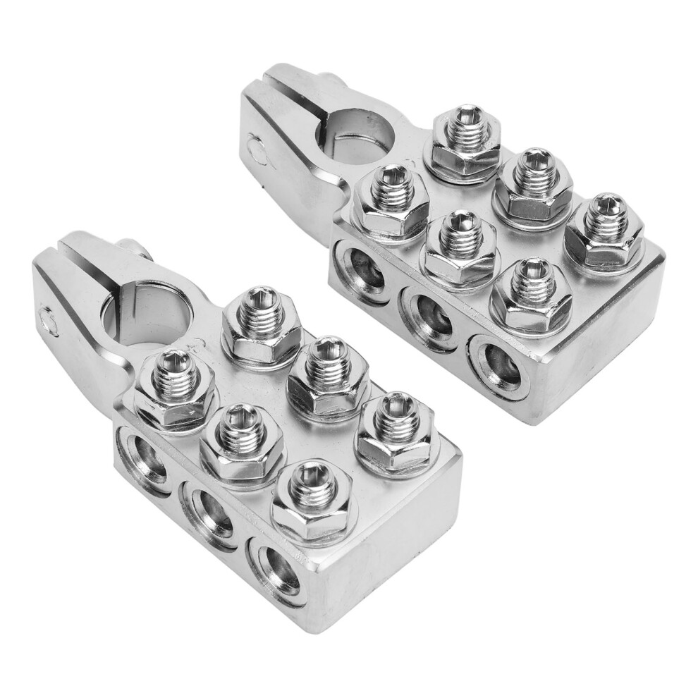 Car Battery Terminals Heavy Duty 12-Way Clamps For Sae Din En Tapered Top Post 8771390987296