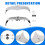 Chrome Front Rear  Tip Trim Kit for  Heritage Springer FLSTS 4