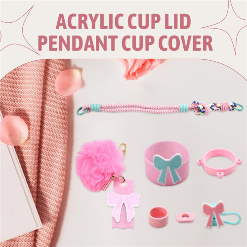 Cup Accessories for  Cup 30oz 40oz Straw Cover Cap Water Bottle Handle Strap Boot Chains 2