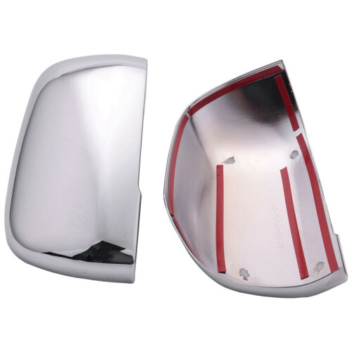 4x ABS Chrome Side Mirror Decorative Covers Trims for  Pajero 2007-2019 2