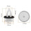 400Pcs 51418224768 Plastic Rivets Clip for  E46 E53 E90 E91 E70 Door Panel Auto Fasteners Trim Panel Push Retainer 5