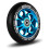 Blaue 110-mm-Räder für Roller, 2er-Pack 4
