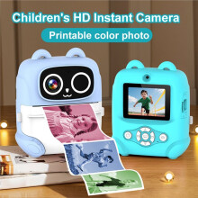 Digital Children Camera 1080P Photography Instant Printer Camera Video Recorder Camera Birthday Gifts for Kids Puple