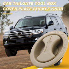 2X Car Tailgate Tool Box Cover Plate Buckle Knob Trunk Door Panel Button 64870-60011 for Land LC200 Beige