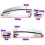 4X Front Left with Keyhole Front Right/Rear Chrome ABS Door Outer Handle Covers for  Captiva Sport/Aveo/Saturn 10