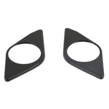 For Bronco 2021-2023 Rear Back Cup Holder Frame Cover Trim Accessories - ABS Carbon Fiber