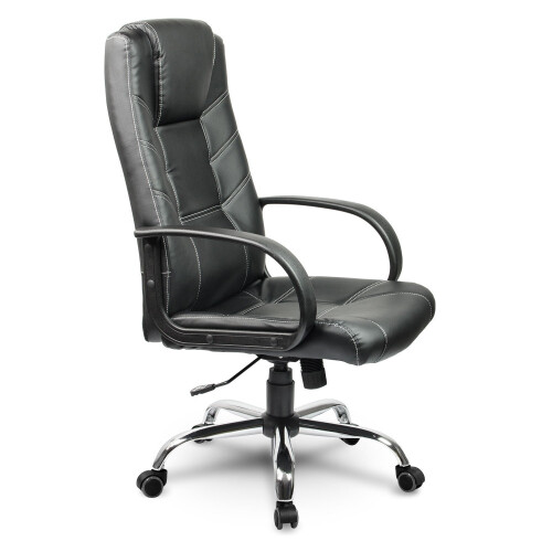 Ergonomischer Bürostuhl aus Leder Sofotel EG-221, schwarz 2